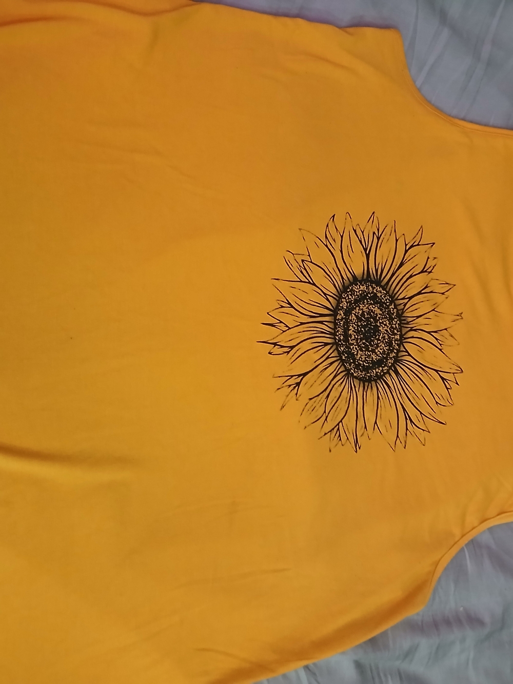 Sunflower Graphic Yellow Women's Tank Top